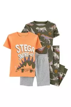 Пижама хлопковая с принтом Carter's