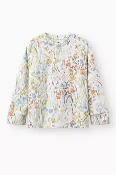 Пижама хлопковая с принтом Happy Baby