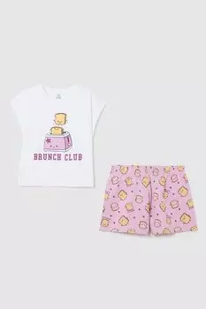 Пижама хлопковая с принтом OVS