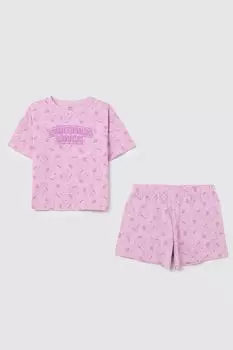 Пижама хлопковая с принтом OVS