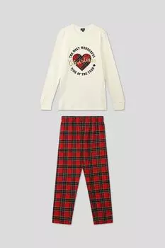 Пижама хлопковая с принтом OVS