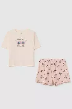 Пижама хлопковая с принтом OVS