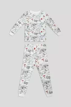 Пижама хлопковая с принтом OVS