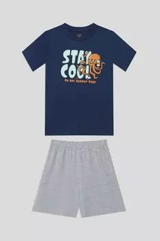 Пижама хлопковая с принтом OVS