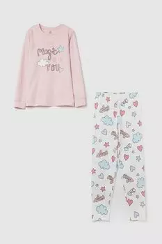 Пижама хлопковая с принтом OVS