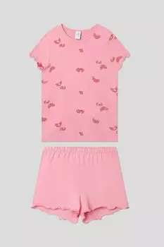 Пижама хлопковая с принтом Sanetta