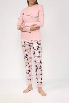 Пижама из футболки и брюк с принтом Massana
