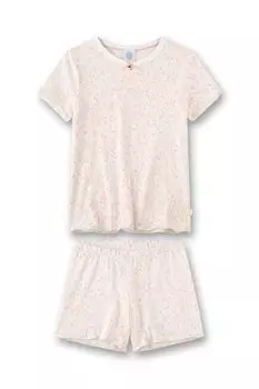 Пижама из смесового хлопка с принтом Sanetta