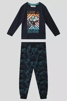 Пижама с принтом Динозавр Minoti