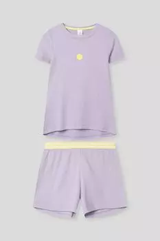 Пижама трикотажная в рубчик Sanetta