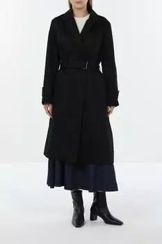 Плащ хлопковый с отложным воротником на поясе Calvin Klein