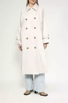 Плащ прямого кроя с отложным воротником Esprit Casual