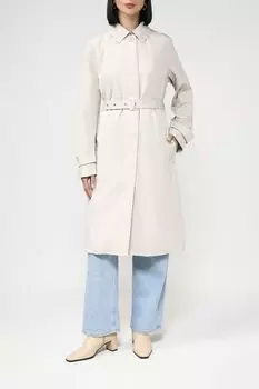 Плащ с отложным воротником и хлястиками на рукавах Auranna