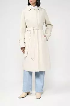 Плащ с отложным воротником и хлястиками на рукавах SABRINA SCALA