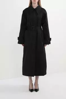 Плащ с отложным воротником на поясе SABRINA SCALA