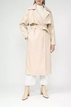 Плащ свободного кроя с поясом SABRINA SCALA
