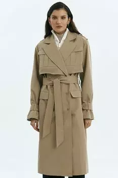 Плащ свободного кроя с поясом Urban Tiger