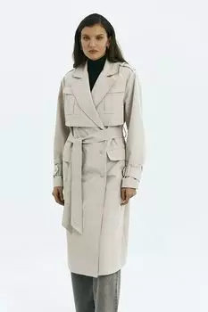 Плащ свободного кроя с поясом Urban Tiger