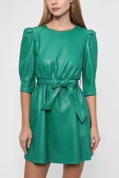 Платье А-силуэта из экокожи FRACOMINA