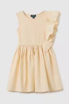 Платье асимметричного кроя с оборкой OVS