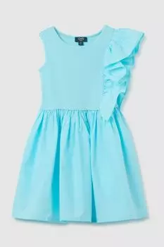 Платье асимметричного кроя с оборкой OVS