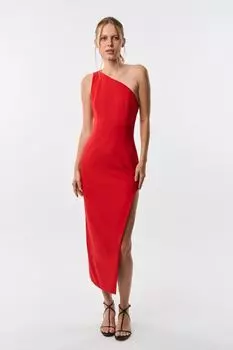 Платье асимметричного кроя с разрезом Fashion Rebels