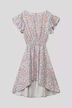 Платье ассиметричного кроя на эластичном поясе IDO