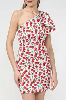 Платье ассиметричного кроя с бантом BELUCCI