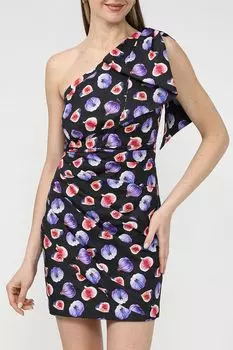 Платье ассиметричного кроя с бантом BELUCCI