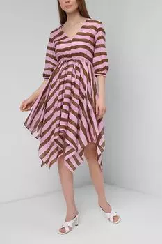 Платье ассиметричного кроя в полоску iBlues