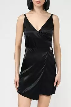 Платье атласное с имитацией запаха на лямках Calvin Klein Jeans