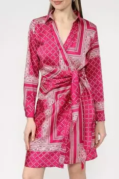 Платье атласное с запахом Emme Marella