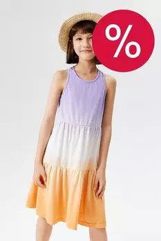 Платье без рукавов с воланами ACOOLA