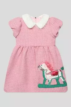 Платье букле с аппликацией Choupette