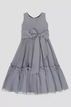 Платье длинное с поясом-бантом EVIKA KIDS