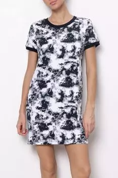 Платье домашнее хлопковое с принтом Almando Melado