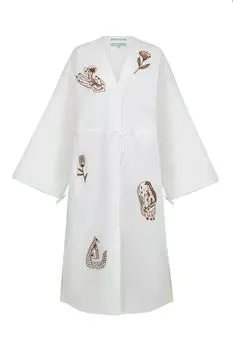 Платье-кимоно на кулиске с принтом DREAMS by Alena Akhmadullina