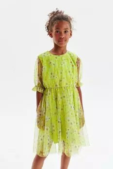 Платье двуслойное с принтом ромашки Silver Spoon Ceremony