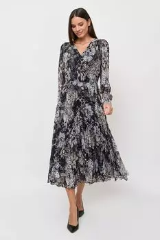 Платье с расклешенной юбкой и принтом Franco Vello