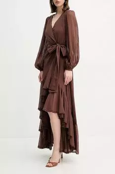 Платье хлопковое асимметричного кроя с запахом Marciano by Guess