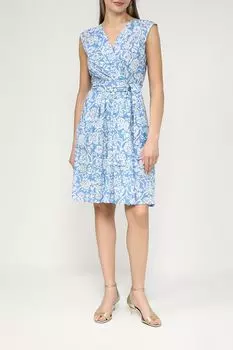 Платье хлопковое без рукавов с принтом Emme Marella