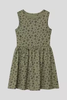 Платье хлопковое без рукавов с принтом OVS