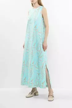 Платье хлопковое без рукавов с разрезами SABRINA SCALA