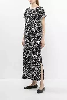 Платье хлопковое без рукавов с разрезами BELUCCI