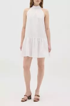 Платье хлопковое без рукавов с воланом OVS
