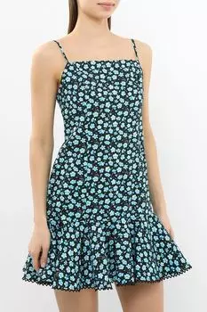 Платье хлопковое на бретельках с воланом BELUCCI