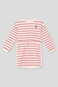 Платье хлопковое на кулиске в полоску Minymo