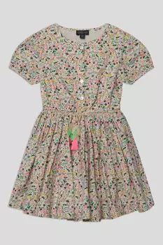 Платье хлопковое на пуговицах с пышной юбкой OVS