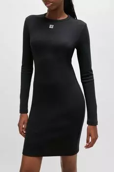 Платье хлопковое облегающего кроя HUGO