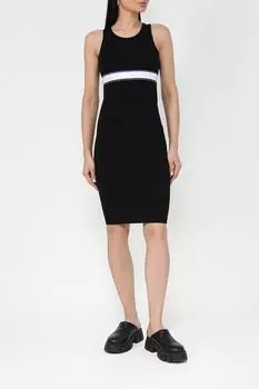 Платье хлопковое приталенного кроя HUGO